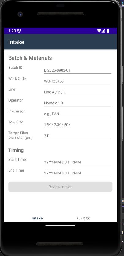 MAUI Oven Control screenshot